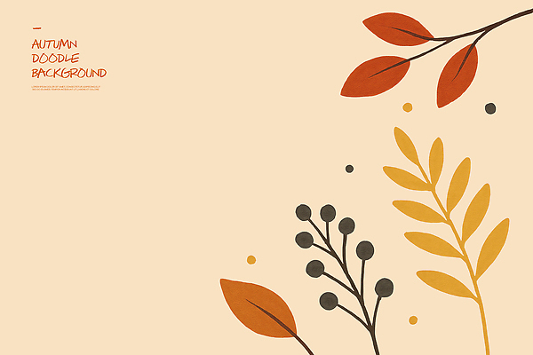 PSD 식물 디자인 컬러 백그라운드 잎 패턴 일러스트 자연 따뜻함 그래픽 장식 디지털 가을 그림 손그림 감성 뷰티풀 스타일 벡터 국내일러스트 계절 컨셉 무늬 생태계 파일형식