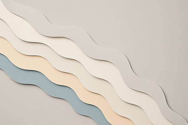 JPG 편집이미지 디자인 종이 물결 예술 컬러 백그라운드 패턴 인테리어 모던 질감 부드러움 조화 창의성 편집실사 AI포토 AI콘텐츠 무늬 감각 CG 파일형식