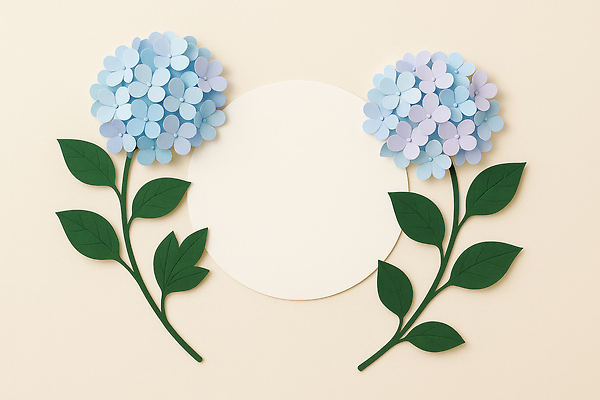 JPG 편집이미지 디자인 꽃 예술 백그라운드 자연 장식 파란색 보라색 공백 종이공예 수공예 편집실사 AI포토 AI콘텐츠 식물 컬러 공예 CG 생태계 파일형식