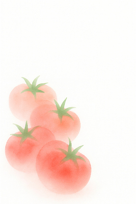 JPG 컬러 백그라운드 토마토 채소 과일 일러스트 재료 자연 건강 요리 빨간색 초록색 농장 정원 식사 가을 신선 유기농 원예 색감 정물화 국내일러스트 AI일러스트 AI콘텐츠 웰빙 계절 농업 취미 그림 생태계 파일형식