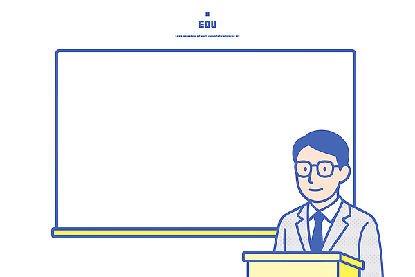 학생 교육 남자 일러스트 교실 수업 교재 실험 설명 학습 강사 교수 칠판 교양 정보 발표 토론 강의 프레젠테이션 국내일러스트 AI파일 직업 학교 모션 사람 교사 파일형식 벡터