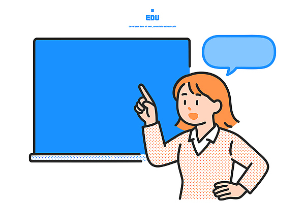 학생 여자 교육 일러스트 교실 수업 이야기 대화 학습 칠판 교양 정보 시간 발표 토론 강의 질문 주장 국내일러스트 AI파일 학교 말하기 사람 파일형식 벡터