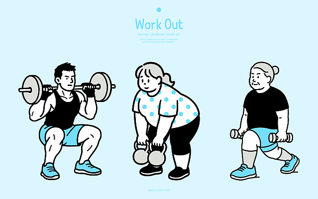 여자 남자 다이어트 일러스트 건강 운동 헬스 아령 웨이트트레이닝 연령 연습 체육관 근력 유산소운동 스쿼트 홈트레이닝 일러캐릭터 AI파일 캐릭터 사람 파일형식 벡터 운동자세