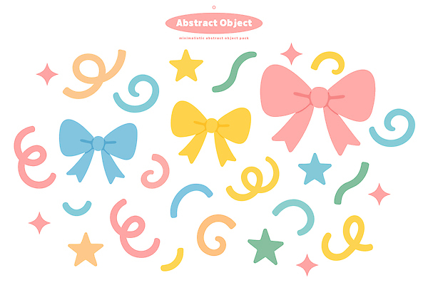 디자인 감정 별 리본 예술 컬러 백그라운드 패턴 일러스트 추상 나선형 그래픽 장식 컬러풀 모던 구성 창의성 국내일러스트 AI파일 자연요소 무늬 파일형식 벡터