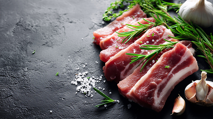 JPG 편집이미지 음식 식재료 재료 자연 건강 마늘 돼지고기 요리 신선 맛 향신료 준비 부드러움 로즈메리 편집실사 AI포토 AI콘텐츠 컨셉 채소 육류 감각 허브 CG 생태계 향미료 파일형식