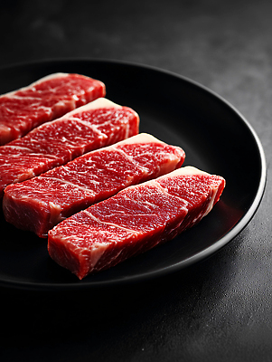 JPG 편집이미지 음식 조각 육류 요리 식사 소고기 신선 맛 질감 한우 등심 편집실사 AI포토 AI콘텐츠 컨셉 식재료 CG 파일형식