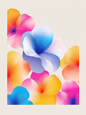 JPG 디자인 시선 꽃잎 꽃 예술 컬러 백그라운드 일러스트 자연 그래픽 여름 화환 배열 화사함 감성 조화 뷰티풀 생동감 국내일러스트 AI일러스트 AI콘텐츠 식물 계절 컨셉 생태계 파일형식