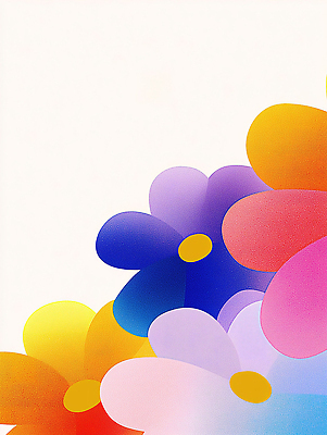 JPG 모양 디자인 꽃 예술 컬러 백그라운드 패턴 일러스트 자연 추상 봄 표현 화사함 감성 뷰티풀 색채 생동감 디지털아트 국내일러스트 AI일러스트 AI콘텐츠 식물 계절 컨셉 무늬 생태계 파일형식