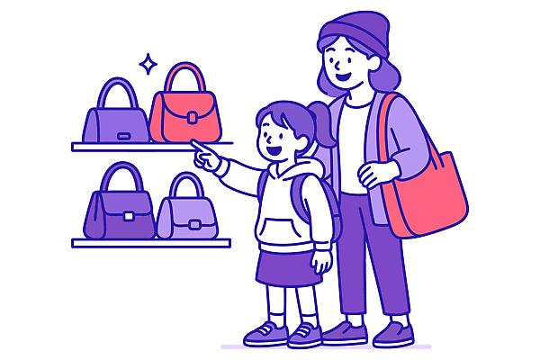 디자인 패션 음료 어린이 컬러 가방 일러스트 장신구 가족 엄마 함께함 친구 쇼핑 상점 게임 구경 즐거움 소지품 국내일러스트 AI파일 잡화 감정 컨셉 관계 놀이 사람 오브젝트 파일형식 벡터