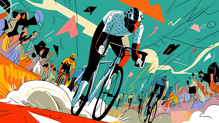 JPG 스포츠 백그라운드 일러스트 응원 협력 운동선수 이벤트 경기 자전거 경쟁 장비 우승 군중 속도 트랙 스포트라이트 활기 열광 라이딩 루트 국내일러스트 AI일러스트 AI콘텐츠 컨셉 사람 바이크 최고 파일형식