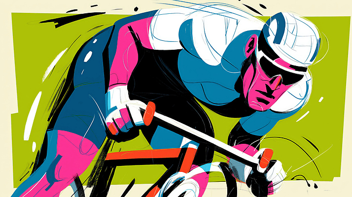 JPG 스포츠 포즈 일러스트 운동선수 그래픽 자전거 경쟁 표현 모던 속도 그림 국내일러스트 AI일러스트 AI콘텐츠 컨셉 바이크 파일형식