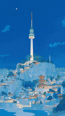 JPG 구름 야경 일러스트 자연 하늘 조명 서울 한국 풍경 건물 관광지 등산 문화재 대기 도시 저녁 언덕 남산 암스테르담 남산타워 뷰티풀 국내일러스트 AI일러스트 AI콘텐츠 자연요소 건축물 아시아 여행 트래킹 야간 네덜란드 생태계 랜드마크 파일형식 풍경_경치