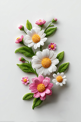 JPG 식물 편집이미지 디자인 꽃잎 꽃 예술 분홍색 자연 장식 흰색 배열 화사함 조화 뷰티풀 생동감 편집실사 AI포토 AI콘텐츠 컬러 컨셉 CG 생태계 파일형식