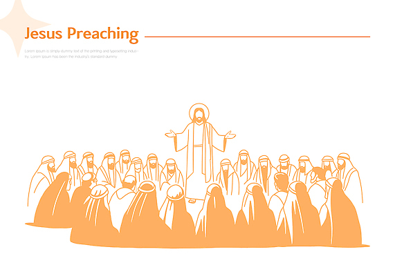 종교 일러스트 대화 여러명 학습 평화 다양 모임 표현 예수 가르침 메시지 영혼 군중 신도 전달 설교 공동체 국내일러스트 AI파일 교육 다수 컨셉 말하기 사람 신_종교 파일형식 벡터