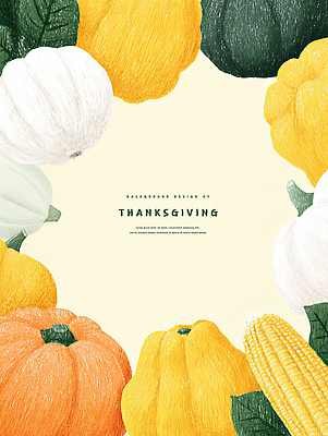 PSD 식물 전통 컬러 농업 일러스트 자연 호박 옥수수 농작물 농장 축제 식사 미국 수확 가을 그림 친환경 감사 색감 풍요 국내일러스트 계절 감정 산업 컨셉 북아메리카 채소 곡류 환경 생태계 파일형식