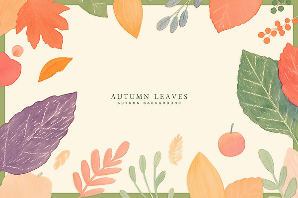 PSD 식물 디자인 예술 컬러 백그라운드 잎 일러스트 자연 생명 추상 장식 가을 감각 질감 화사함 감성 뷰티풀 색채 유화 국내일러스트 계절 컨셉 무늬 미술 생태계 파일형식