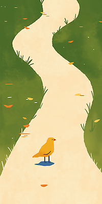 JPG 나무 길 컬러 낙엽 일러스트 자연 조류 생명 풍경 잔디 일상 소풍 평화 산책 산책로 가을 생태계 조용 길가 뷰티풀 국내일러스트 AI일러스트 AI콘텐츠 식물 동물 계절 컨셉 잎 휴식 라이프 야외활동 파일형식