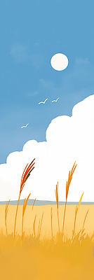 JPG 식물 구름 여유 일러스트 자연 조류 하늘 바람 날씨 풍경 초원 일상 태양 평화 고요 가을 풀 시원함 조화 트리트먼트 국내일러스트 AI일러스트 AI콘텐츠 자연요소 동물 계절 감정 컨셉 라이프 미용용품 생태계 파일형식