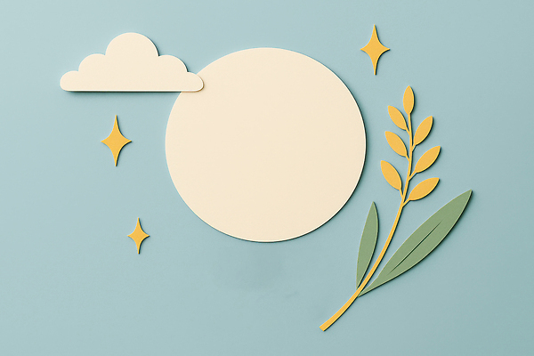 JPG 식물 구름 편집이미지 디자인 종이 컬러 조각 백그라운드 장식 추석 공간 원형 페이퍼아트 배열 모던 그림 부드러움 꾸미기 뷰티풀 편집실사 AI포토 AI콘텐츠 자연요소 도형 명절 감각 CG 파일형식