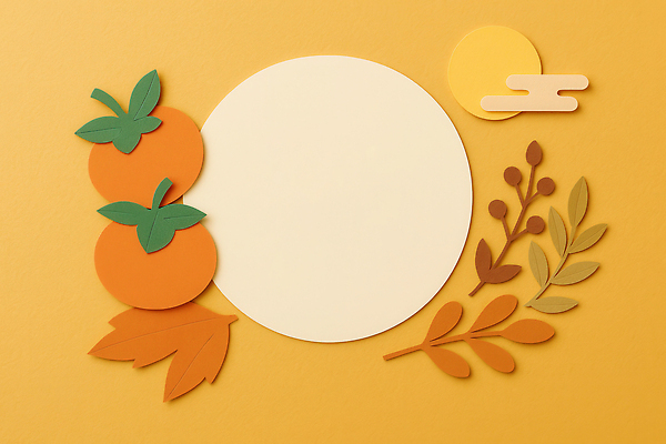 JPG 도형 구름 편집이미지 예술 컬러 자연 나뭇잎 장식 태양 노란색 추석 가을 페이퍼아트 공예 종이공예 조화 창의력 핸드메이드 편집실사 AI포토 AI콘텐츠 자연요소 계절 명절 잎 취미 CG 생태계 파일형식