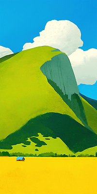 JPG 구름 여유 농업 일러스트 자연 하늘 산 주택 파란색 평화 환경 시골 편안함 생태계 조화 뷰티풀 국내일러스트 AI일러스트 AI콘텐츠 자연요소 감정 산업 컬러 컨셉 건물 감각 파일형식