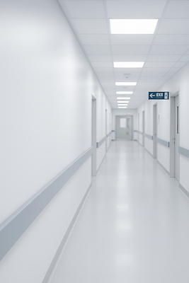 JPG 편집이미지 컬러 의학 커뮤니케이션 출입구 조명 병원 안전 치료 청결 공간 환자 대기 복도 직원 편집실사 AI포토 AI콘텐츠 위생 CG 파일형식