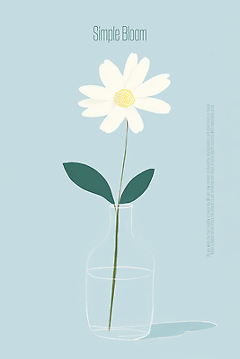 PSD 식물 디자인 꽃 예술 일러스트 자연 생활 장식 여름 파란색 꽃병 편안함 화사함 감성 조화 단순화된 뷰티풀 청명 국내일러스트 계절 컬러 컨셉 감각 생태계 파일형식