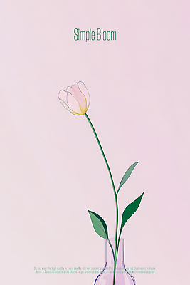 PSD 식물 디자인 꽃 예술 분홍색 백그라운드 잎 일러스트 자연 공간 기쁨 부드러움 화사함 감성 조화 단순화된 뷰티풀 싱그러움 국내일러스트 감정 컬러 컨셉 감각 생태계 파일형식