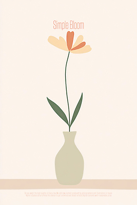 PSD 식물 디자인 꽃잎 꽃 예술 백그라운드 일러스트 자연 해바라기 그래픽 장식 초록색 꽃병 모던 그림 심플 조화 뷰티풀 색감 스타일 국내일러스트 컬러 생태계 파일형식