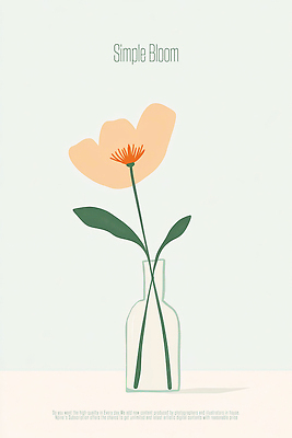 PSD 식물 디자인 꽃 예술 컬러 백그라운드 잎 일러스트 자연 생명 장식 인테리어 투명 편안함 심플 부드러움 감성 조화 국내일러스트 컨셉 감각 생태계 파일형식