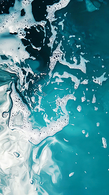 JPG 편집이미지 바다 자연 생명 물 파란색 반사 평화 거품 원형 감각 수면 수분 수조 깊이 편집실사 AI포토 AI콘텐츠 자연요소 도형 컬러 컨셉 CG 생태계 파일형식