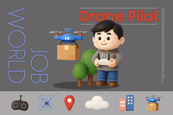 PSD 나무 구름 편집이미지 직업 캐릭터 청소년 하늘 세계 3D 게임 비행 파일럿 배송 오브젝트 드론 편집3D 자연요소 식물 놀이 사람 디지털합성 파일형식