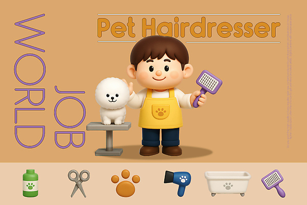 PSD 편집이미지 여유 어린이 놀이 협력 반려동물 장난감 3D 귀여움 미용용품 강아지 미용사 즐거움 교훈 상상력 역할놀이 창의력 편집3D 동물 직업 감정 컨셉 사람 개 디지털합성 오브젝트 파일형식
