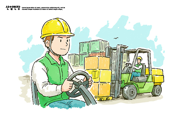 PSD 산업 일러스트 비즈니스 협력 안전 상자 장비 운전 작업 운반 뉴스 상품 창고 물류 운전면허 이송 작업자 국내일러스트 의학 모션 파일형식