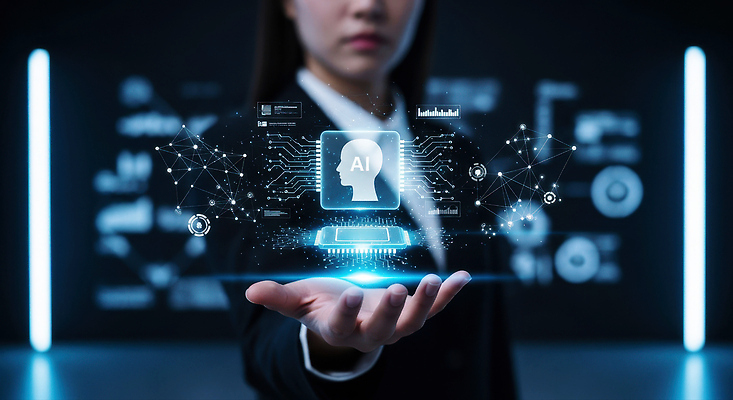 JPG 편집이미지 여자 비즈니스 미래 기술 정보기술 손바닥 그래픽 전자제품 자료 전문직 혁명 의료성형뷰티 상호작용 AI_인공지능 이미지편집 AI컴퓨터그래픽 AI콘텐츠 직업 손 컨셉 사람 파일형식