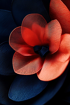 JPG 편집이미지 디자인 꽃잎 꽃 예술 컬러 자연 장식 빨간색 파란색 준비 조화 뷰티풀 스타일 디테일 편집실사 AI포토 AI콘텐츠 식물 CG 생태계 파일형식