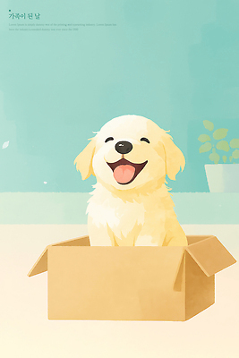 PSD 동물 행복 반려견 일러스트 주택 따뜻함 미술 웃음 반려동물 상자 장난감 귀여움 방 개 강아지 국내일러스트 감정 컨셉 포유류 문화예술 표정 건물 파일형식