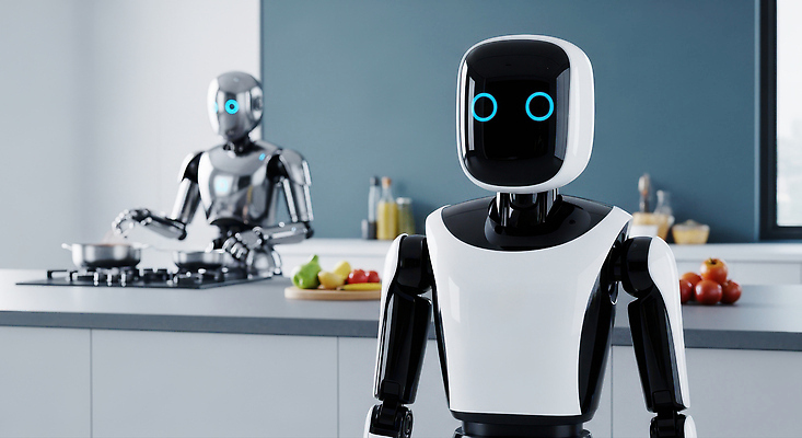 JPG 편집이미지 디자인 가정 주방용품 미래 기술 요리 주방 가전제품 로봇 모던 조리대 레시피 자동화 AI_인공지능 이미지편집 AI컴퓨터그래픽 AI콘텐츠 생활용품 컨셉 파일형식