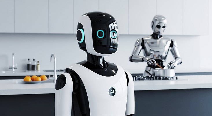 JPG 편집이미지 디자인 과학 미래 기술 요리 생활 주방 기계 로봇 혁명 자동화 AI_인공지능 이미지편집 AI컴퓨터그래픽 AI콘텐츠 컨셉 파일형식