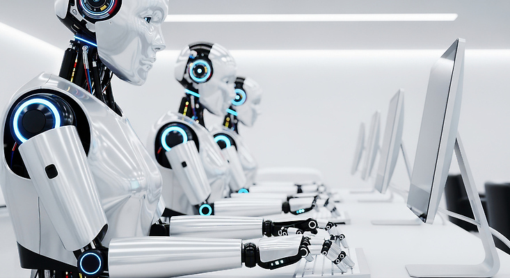 JPG 편집이미지 디자인 미래 기술 컴퓨터 기계 작업 로봇 전자 혁명 자동화 AI_인공지능 이미지편집 AI컴퓨터그래픽 AI콘텐츠 컨셉 전자제품 파일형식