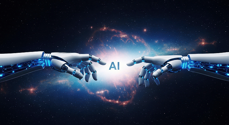 JPG 편집이미지 손 백그라운드 미래 기술 창조 사람 빛 우주 발전 로봇 전자 혁명 상호작용 AI_인공지능 이미지편집 AI컴퓨터그래픽 AI콘텐츠 컨셉 신체부위 파일형식