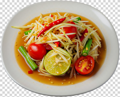 음식 컨셉 토마토 채소 과일 열대과일 동양음식 파일형식 태국음식 샐러드 파파야 방울토마토 라임 고추 건강식 입맛 요리 맛 편집이미지 PNG