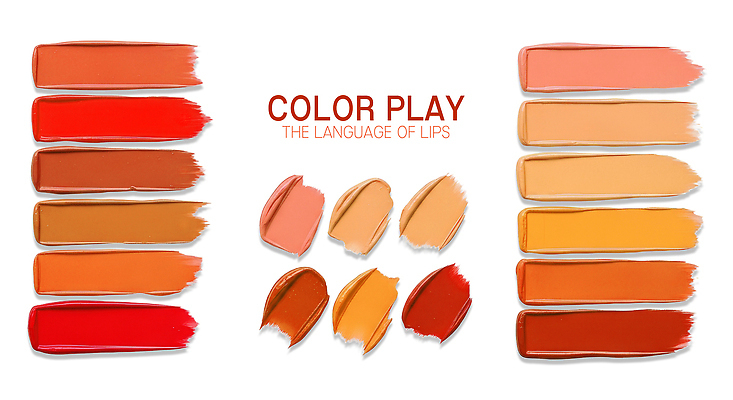 PSD 편집이미지 분홍색 컬러 빨간색 화장 뷰티 갈색 화장품 팔레트 질감 조화 베이지색 이미지편집 파일형식