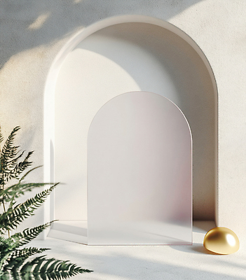 JPG 편집이미지 디자인 백그라운드 곡선 장식 빛 인테리어 공간 금색 오브젝트 모던 아치 조화 편집실사 AI포토 AI콘텐츠 선 컬러 CG 파일형식