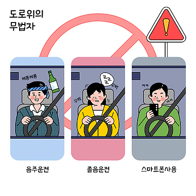 교육 도로 일러스트 경고 안전 운전 금지 위험 교통사고 예방 교통안전 안전운전 음주운전 사고예방 국내일러스트 AI파일 길 컨셉 교통시설 모션 범죄 사건 파일형식 벡터