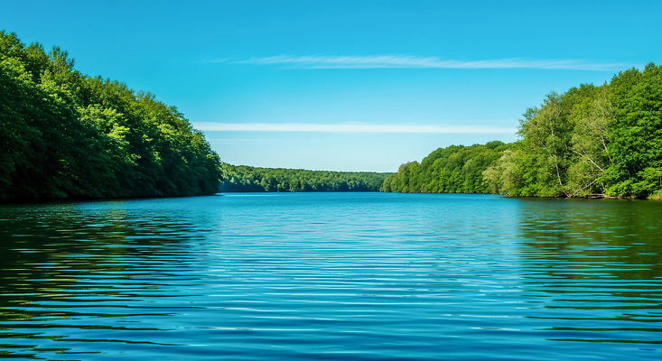 JPG 나무 편집이미지 백그라운드 자연 하늘 휴식 풍경 야외 초록색 물 여름 강 평화 고요 숲 편집실사 AI포토 AI콘텐츠 자연요소 식물 계절 컬러 컨셉 CG 생태계 파일형식