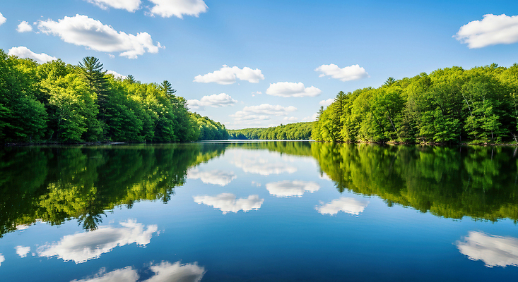 JPG 나무 구름 편집이미지 호수 자연 하늘 휴식 풍경 물 파란색 반짝임 반사 평화 새소리 편집실사 AI포토 AI콘텐츠 자연요소 식물 컬러 컨셉 모션 CG 생태계 파일형식