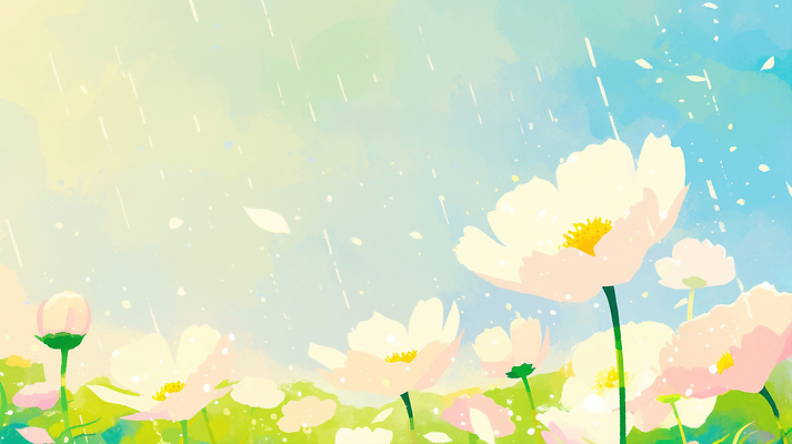 JPG 계절 꽃 예술 컬러 일러스트 자연 하늘 수채화 풍경 잔디 초록색 봄 신선 비석 화사함 조화 만개 뷰티풀 생동감 풍요 수분_꽃가루 국내일러스트 AI일러스트 AI콘텐츠 식물 컨셉 생태계 파일형식
