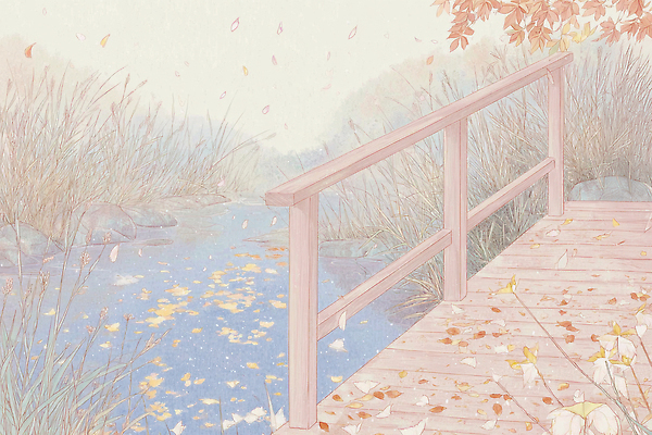 JPG 나무 여유 컬러 잎 일러스트 자연 날리기 풍경 고요 금색 안개 가을 연못 시세 수중식물 조용 드로잉 나무다리 뷰티풀 국내일러스트 AI일러스트 AI콘텐츠 식물 계절 감정 모션 날씨 미술 금융 다리_건축물 생태계 파일형식