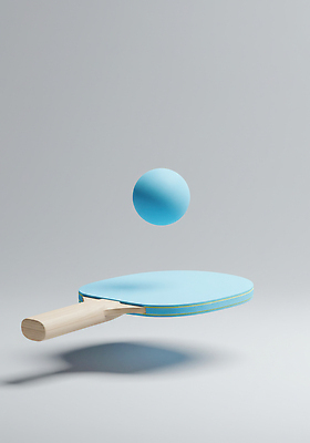 JPG 편집이미지 디자인 스포츠 백그라운드 공중 파란색 운동 촬영 탁구채 탁구 모던 심플 탁구공 미니멀 편집실사 AI포토 AI콘텐츠 컬러 공 건강 구기 라켓 탁구용품 CG 파일형식